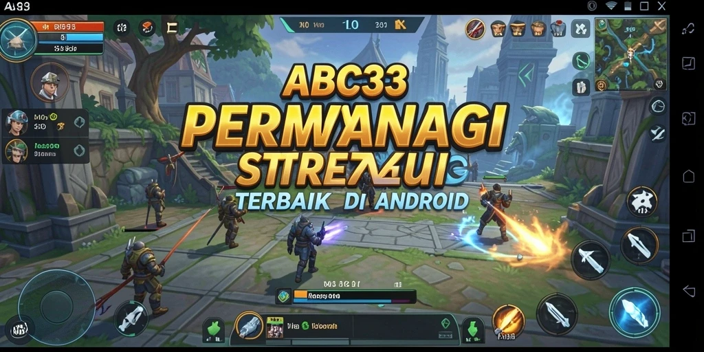 Tangkapan layar utama ABC33 menunjukkan aksi pertempuran yang epik di dalam gameplay SLG.