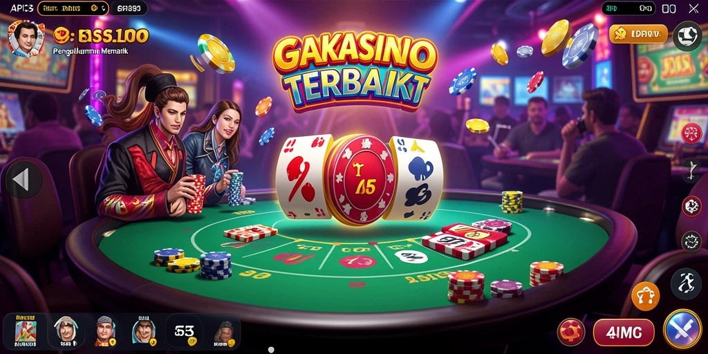 Tampilan menarik gameplay Kasino yang mendebarkan di API33.