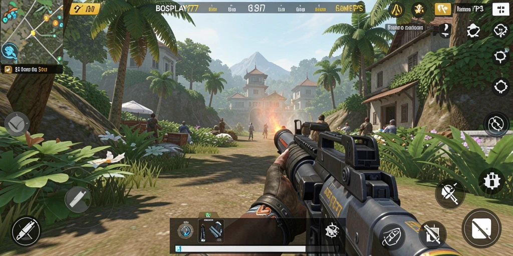Tampilan gameplay seru di BOSPLAY77 dengan aksi pertempuran yang mendebarkan.
