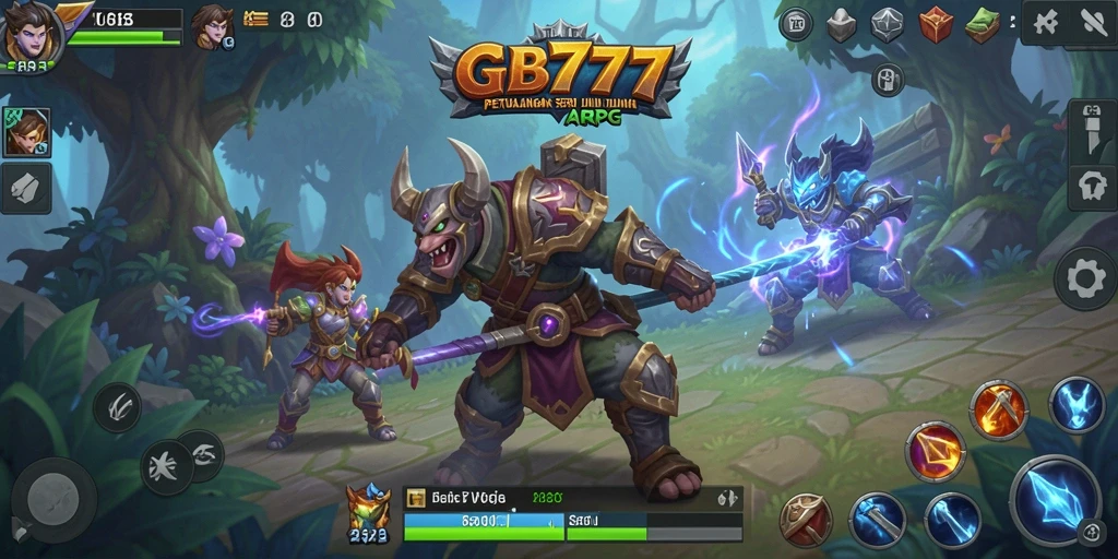 Screenshot menampilkan aksi seru gameplay ARPG GB777.