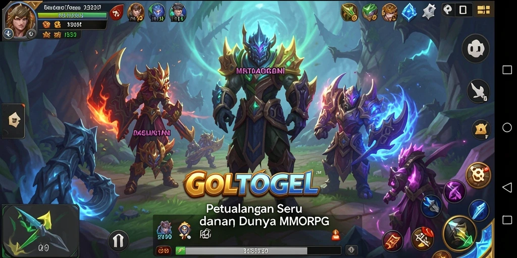 Tampilan gameplay GOLTOGEL yang menakjubkan dalam petualangan MMORPG.
