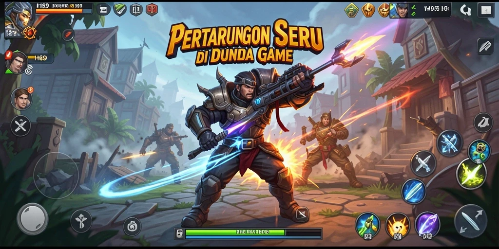 Gameplay H89 yang penuh aksi dan karakter bertarung beragam.