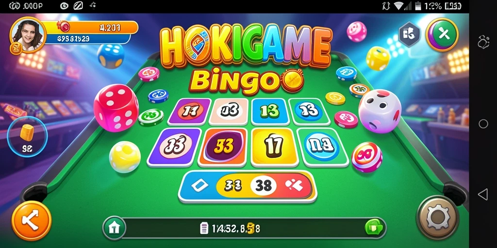 Screenshot gameplay HOKIGAME yang menunjukkan suasana kompetitif Bingo.
