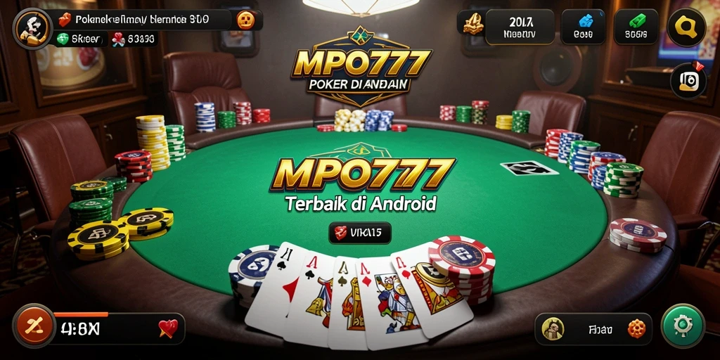 Tampilan seru gameplay Poker di MPO777.