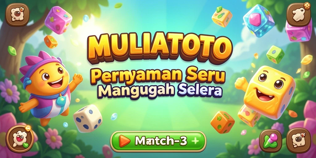 Screenshot gameplay MULIATOTO menampilkan aksi mencocokkan item yang seru.