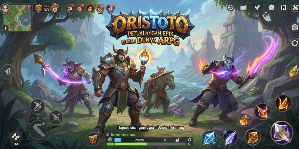 Gameplay mendebarkan di dunia petualangan ARPG ORISTOTO.
