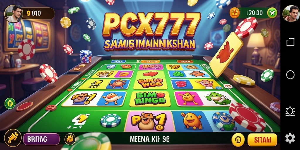 Tampilan menarik dari gameplay Bingo di PCX777.