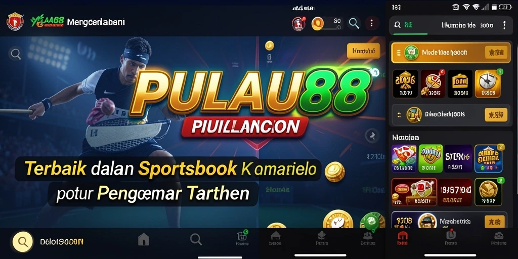 Tampilan utama PULAU88 yang menampilkan berbagai pilihan taruhan olahraga.