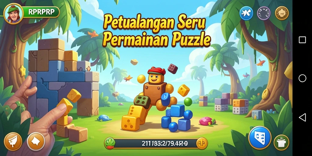 Tampilan gameplay RPRPRP yang menantang dan menarik.