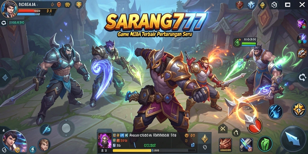 Tampilan gameplay menarik dan intens dari SARANG777 yang penuh strategi.