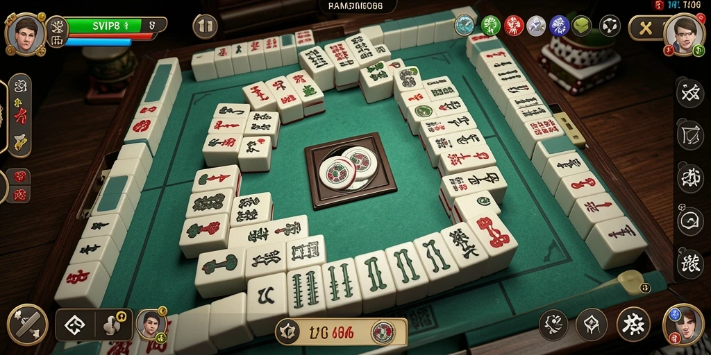 Screenshot gameplay SVIP8 yang menampilkan keseruan permainan Mahjong.