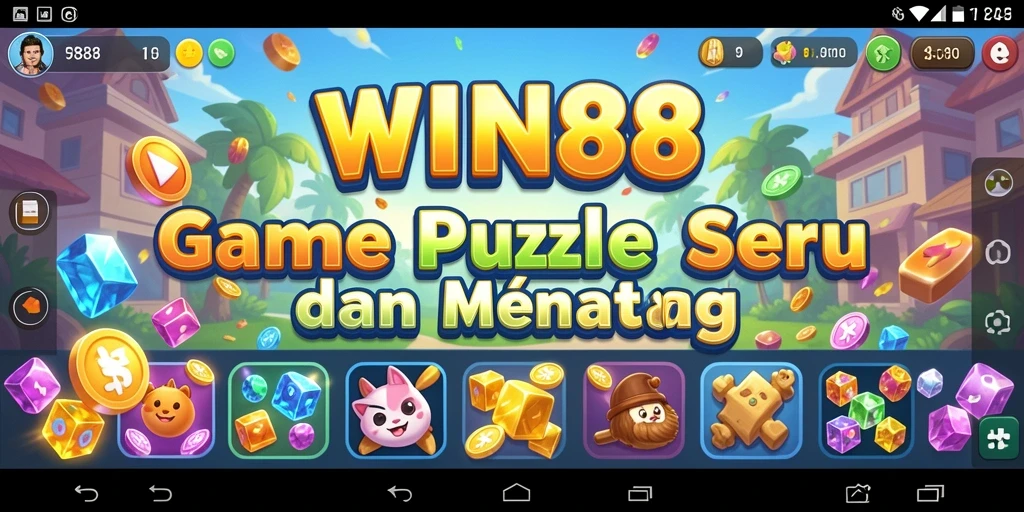 Tampilan gameplay seru dari WIN88 dengan tantangan Puzzle.