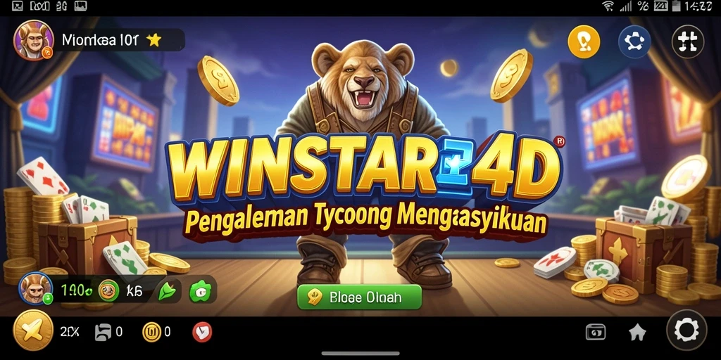 Tangkapan layar gameplay WINSTAR4D menunjukkan interaksi menarik antar pemain.